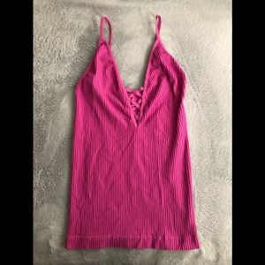 Intimately Free People Ribbed Crossfire Tank Top